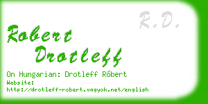 robert drotleff business card